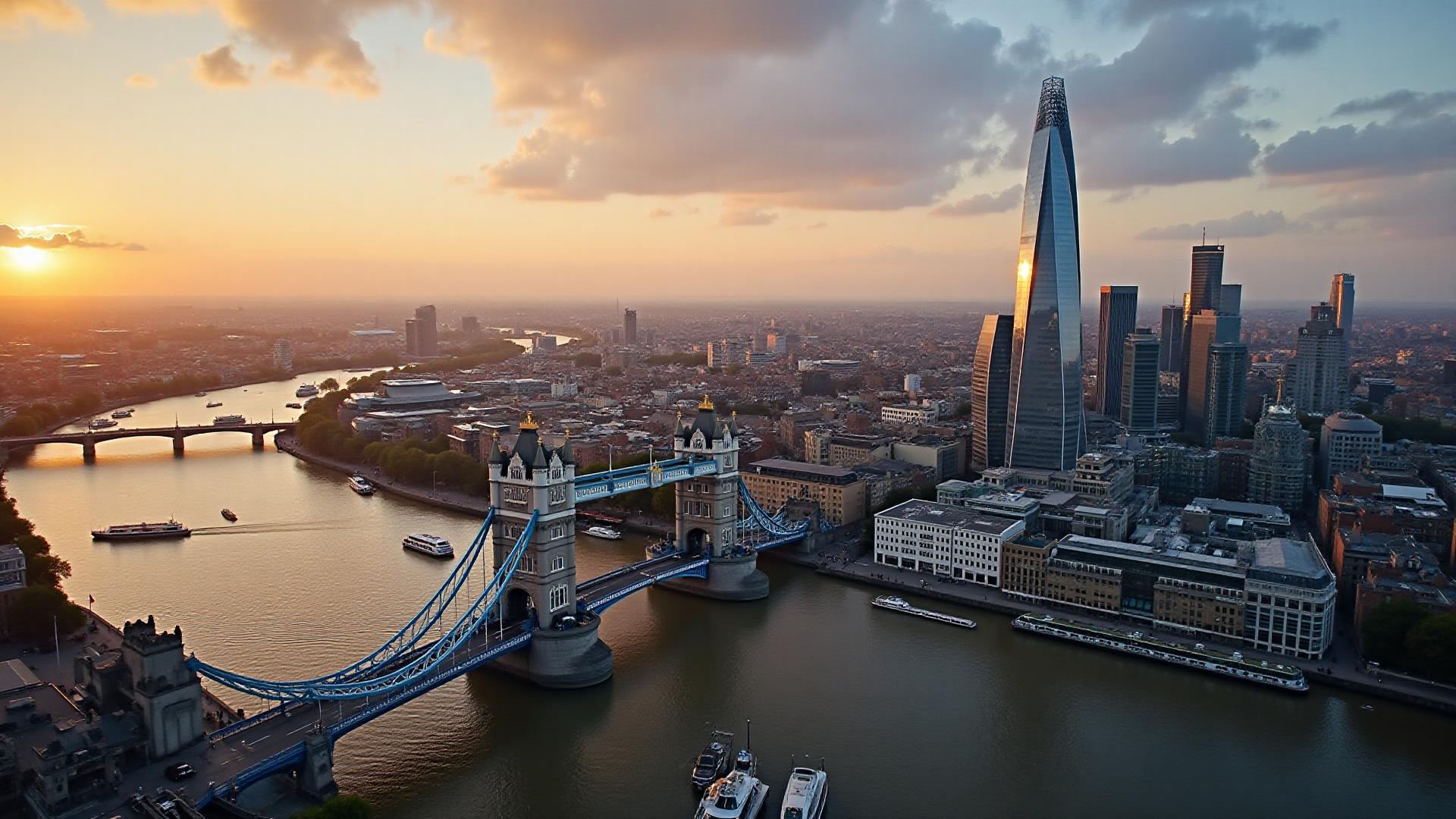 London United Kingdom property market and cityscape